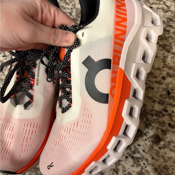 Brand New, Never Worn - On Running Women's Orange and Black Sneakers - Picture 2 of 5